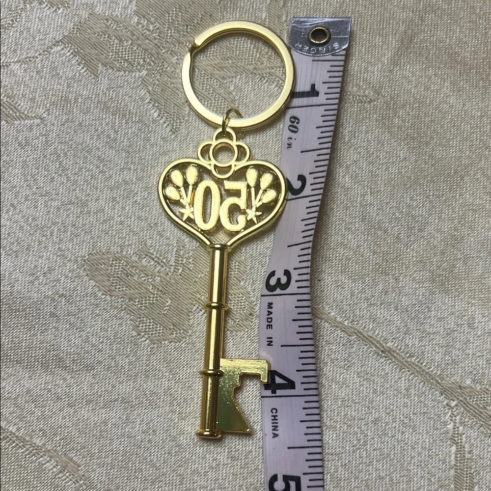 Gold 50th Anniversary Key Bottle Openers